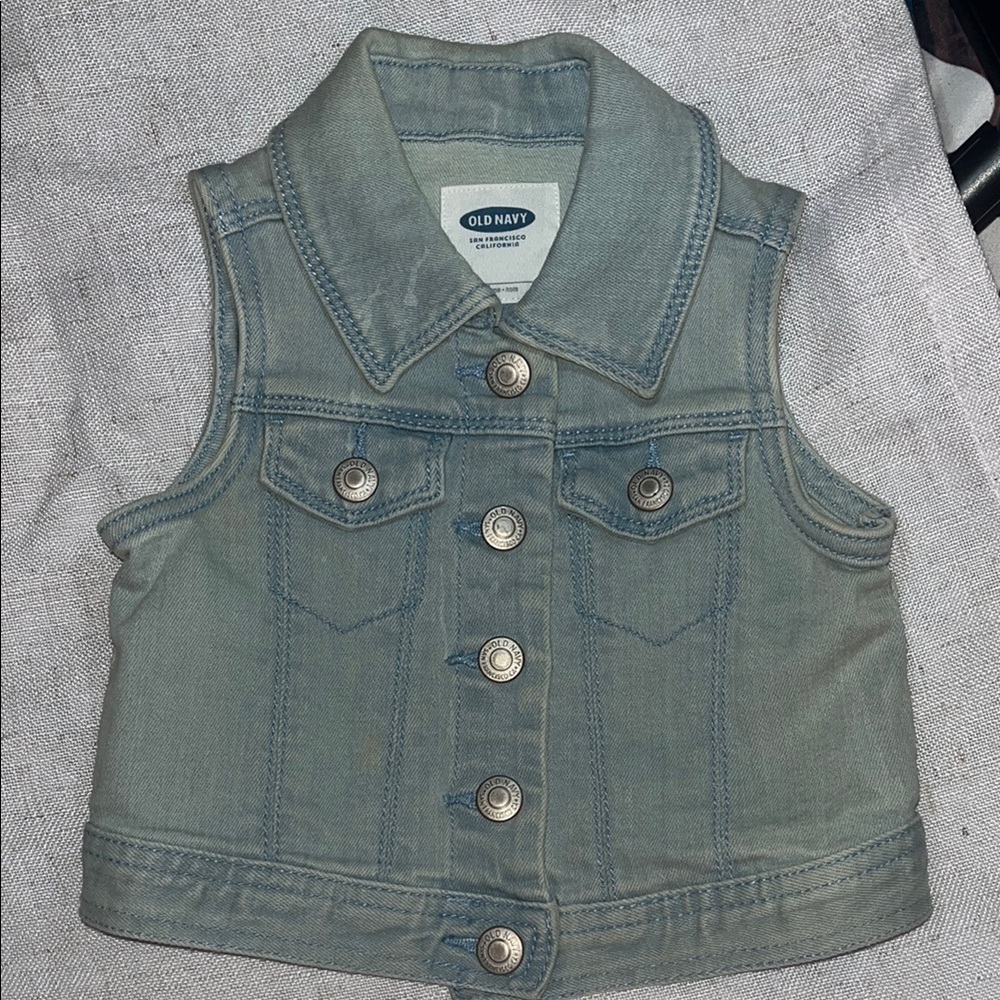 Old Navy Kids Denim Vest - Gray